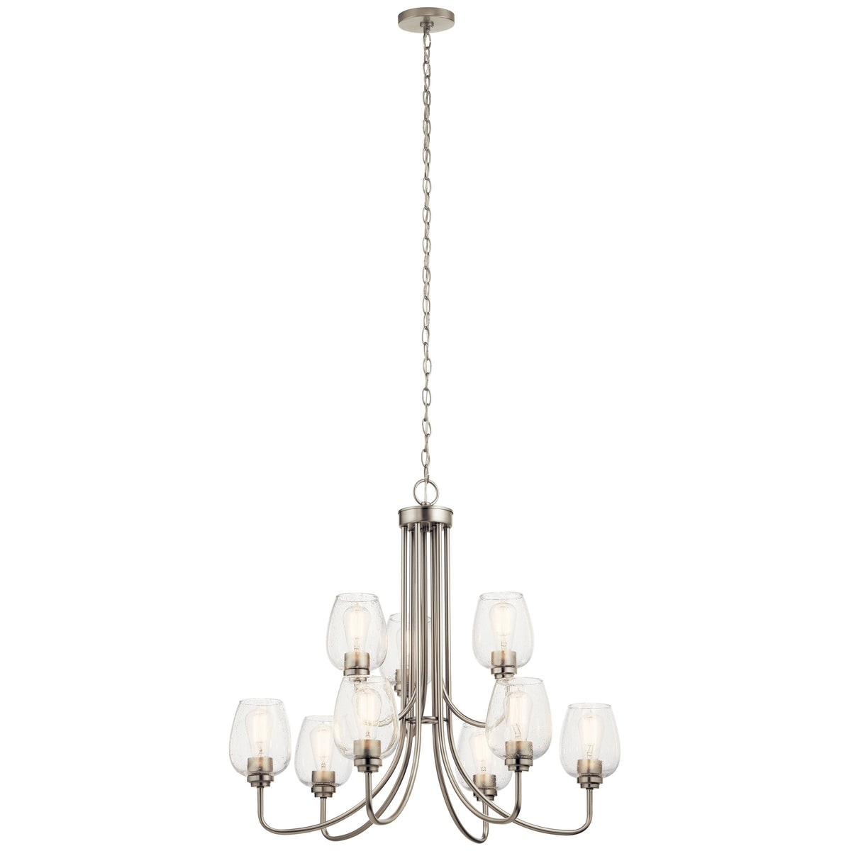 Kichler Valserrano 9-Light Brushed Nickel Traditional Chandelier