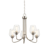 Kichler Valserrano 5-Light Brushed Nickel Traditional Chandelier