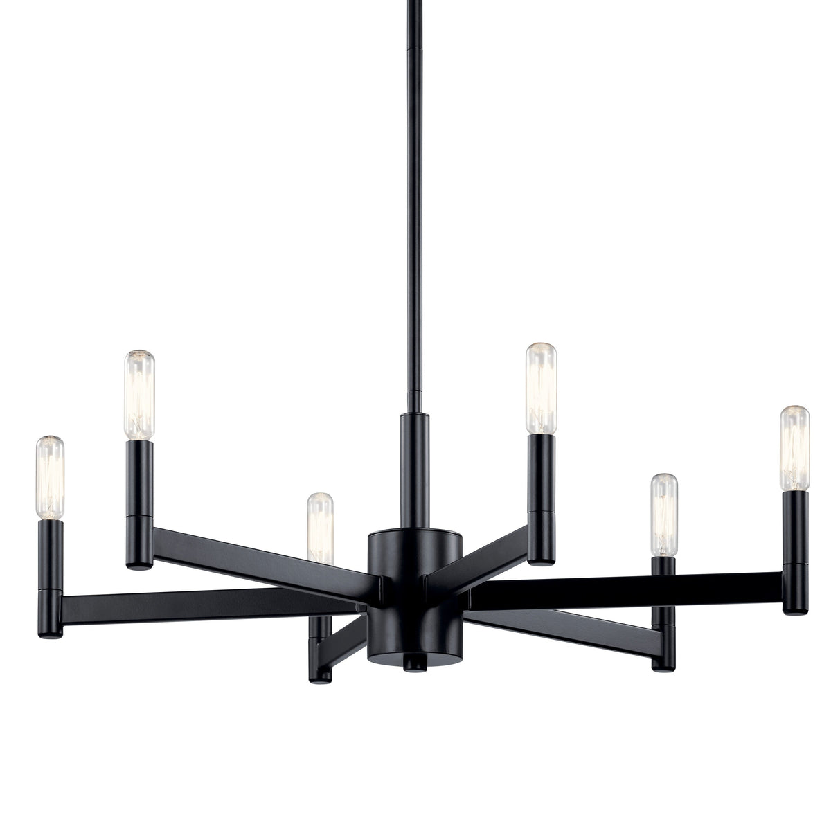 Kichler Erzo 6-Light Black Modern/Contemporary Chandelier