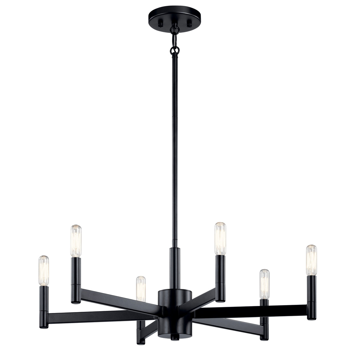 Kichler Erzo 6-Light Black Modern/Contemporary Chandelier