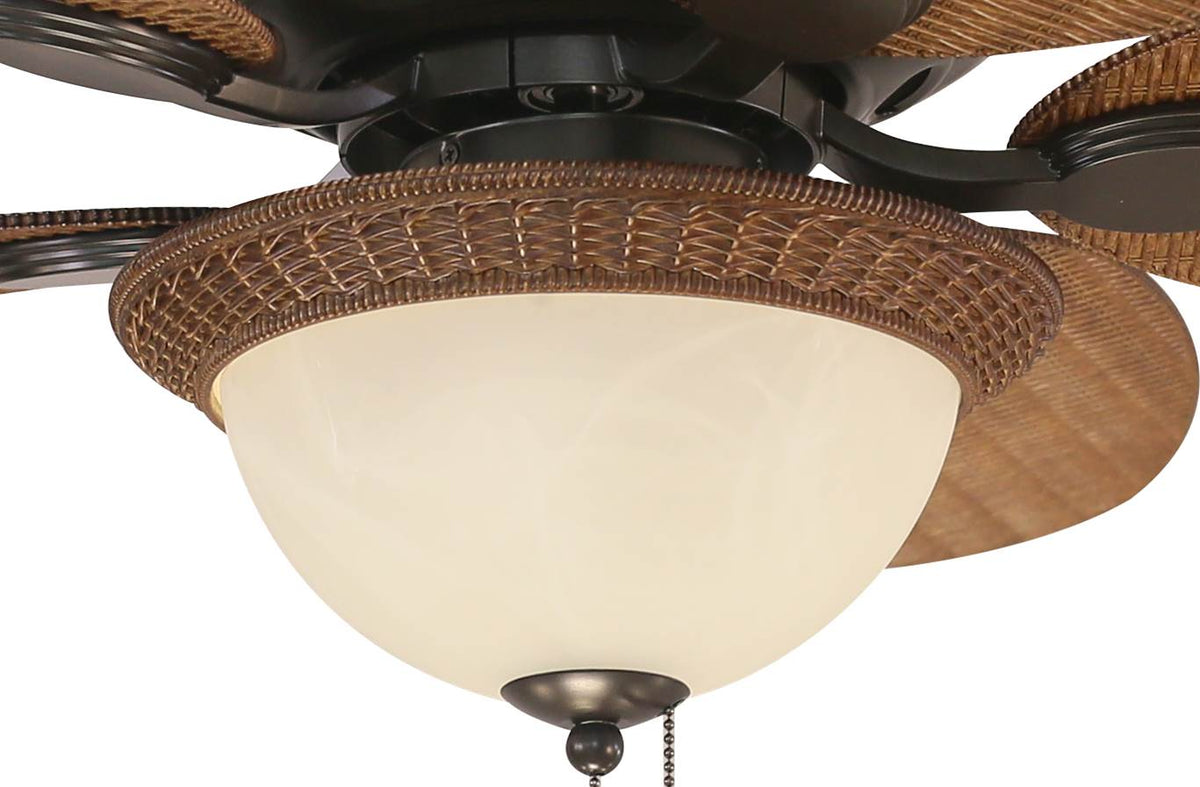Harbor Breeze Tilghman 44-in Bronze LED Indoor/Outdoor Ceiling Fan with Light, 5 Blades