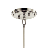 Kichler Cirus 4-Light Auburn Stained Transitional Etched Glass Drum Large Hanging Pendant Light