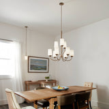 Kichler Aubrey 9-Light Brushed Nickel Transitional Chandelier