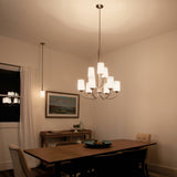 Kichler Aubrey 9-Light Brushed Nickel Transitional Chandelier
