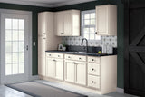 Project Source Oak Brook 36-in W x 35-in H x 23.75-in D Natural Unfinished Oak 1-Drawer Base Fully Assembled Cabinet (Flat Panel Square Style)