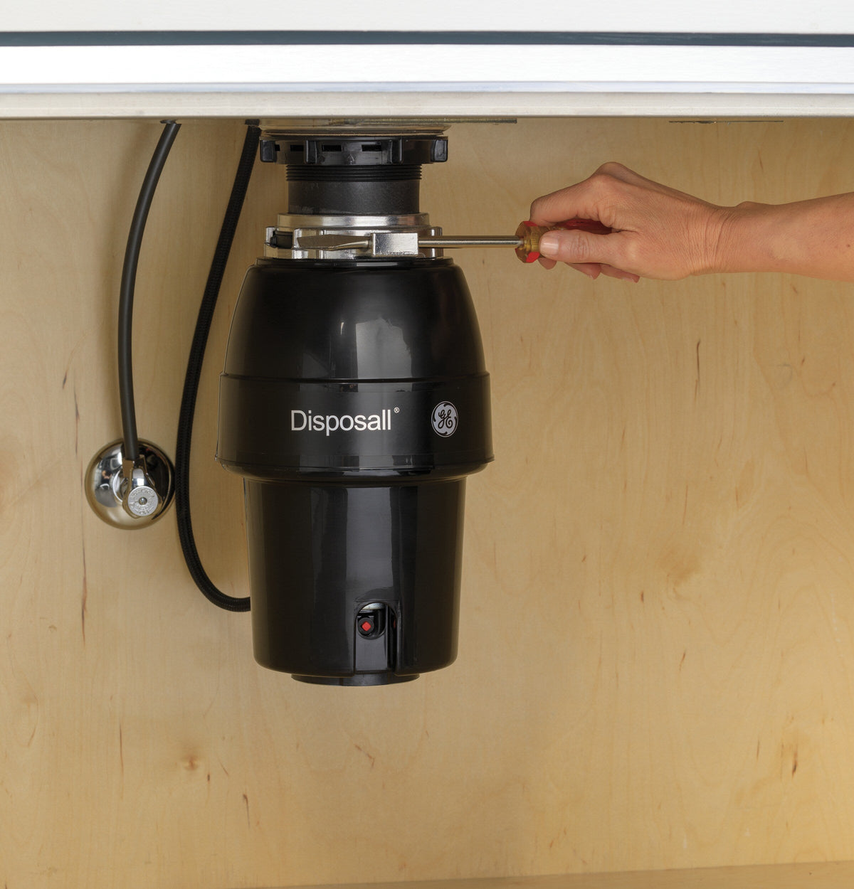 GE 1/2-HP Continuous Feed Noise Insulation Garbage Disposal, Non-Corded, GFC530N