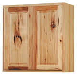 Diamond NOW Denver 30-in W x 36-in H x 12-in D Natural Rustic Hickory Wall Fully Assembled Cabinet (Raised Panel Square Door Style)