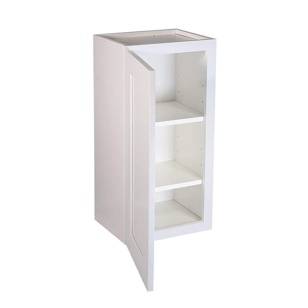 Design House Brookings 15-in W x 36-in H x 12-in D White Maple Wall Ready To Assemble Plywood Cabinet (Recessed Panel Shaker Door Style)