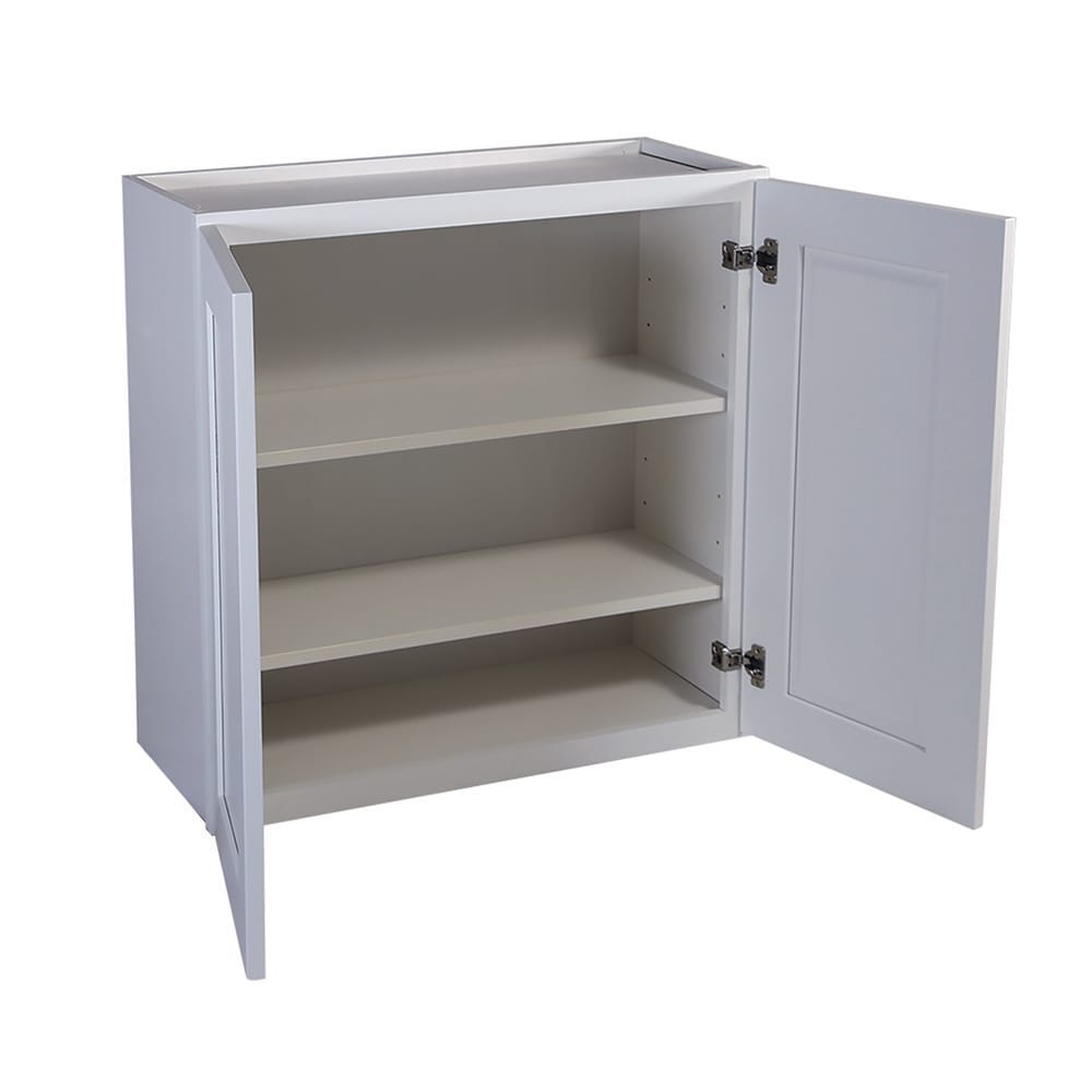Design House Brookings 33-in W x 36-in H x 12-in D White Maple Wall Ready To Assemble Plywood Cabinet (Recessed Panel Shaker Door Style)