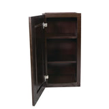Design House Brookings 21-in W x 36-in H x 12-in D Espresso Maple Wall Ready To Assemble Plywood Cabinet (Recessed Panel Shaker Door Style)