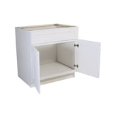 Design House Brookings 48-in W x 34.5-in H x 24-in D White Maple Sink Base Ready To Assemble Plywood Cabinet (Recessed Panel Shaker Style)