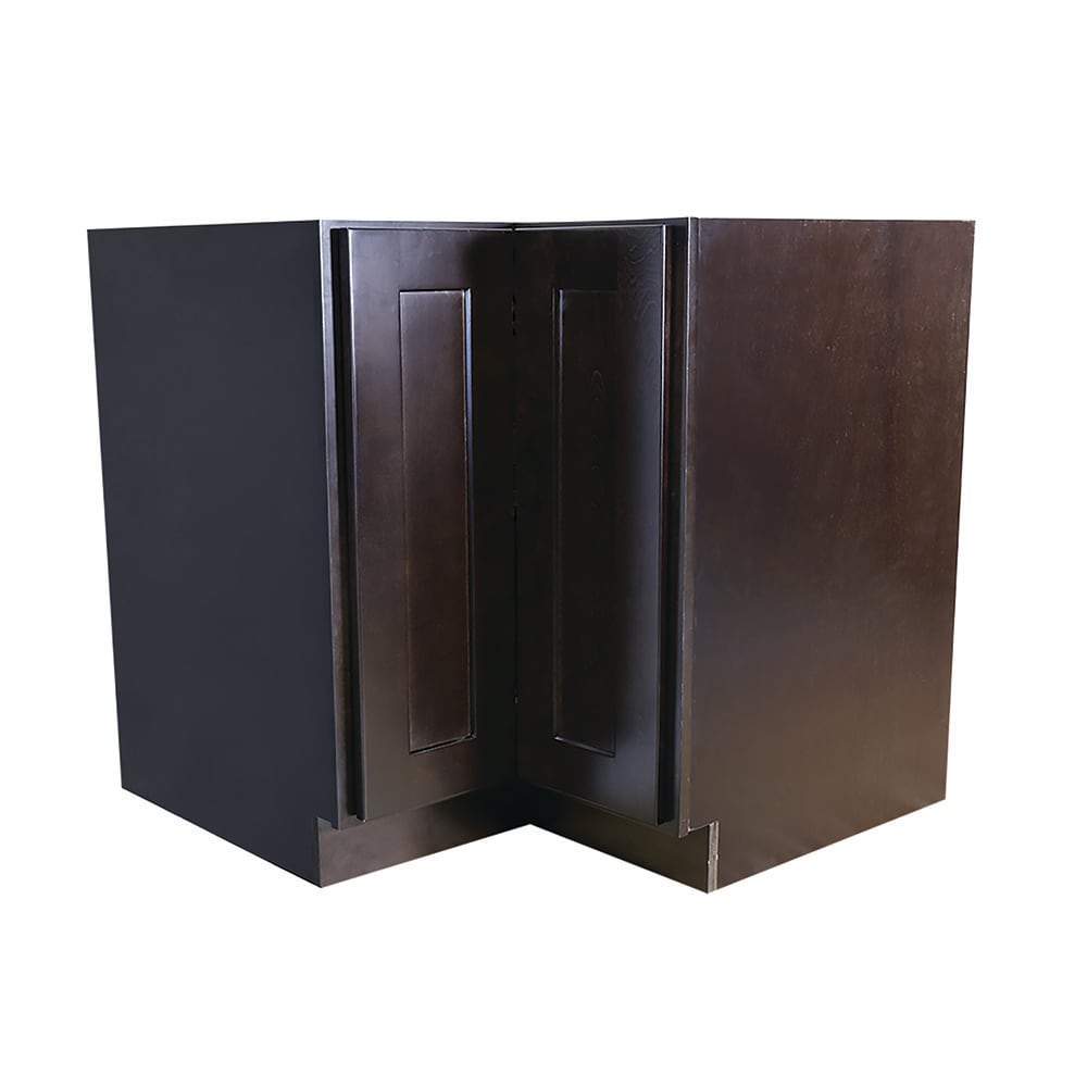Design House Brookings 36-in W x 34.5-in H x 24-in D Espresso Maple Lazy Susan Corner Base Ready To Assemble Plywood Cabinet (Recessed Panel Shaker Style)