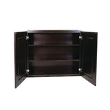 Design House Brookings 33-in W x 36-in H x 12-in D Espresso Maple Wall Ready To Assemble Plywood Cabinet (Recessed Panel Shaker Door Style)