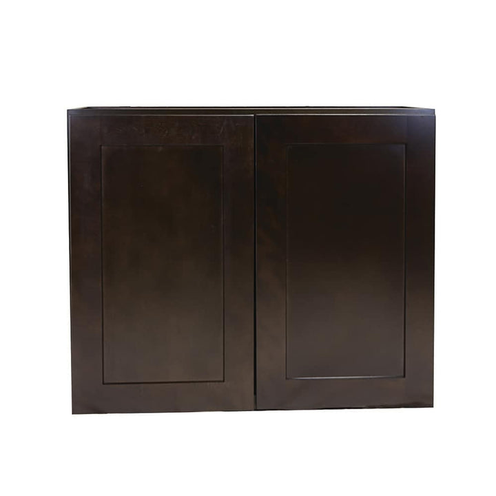 Design House Brookings 33-in W x 36-in H x 12-in D Espresso Maple Wall Ready To Assemble Plywood Cabinet (Recessed Panel Shaker Door Style)