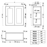 Design House Brookings 27-in W x 30-in H x 12-in D White Maple Wall Ready To Assemble Plywood Cabinet (Recessed Panel Shaker Door Style)