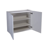 Design House Brookings 36-in W x 30-in H x 12-in D White Maple Wall Fully Assembled Plywood Cabinet (Recessed Panel Shaker Door Style)