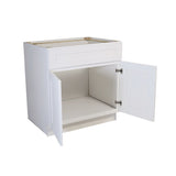 Design House Brookings 30-in W x 34.5-in H x 24-in D White Maple Base Fully Assembled Plywood Cabinet (Recessed Panel Shaker Door Style)