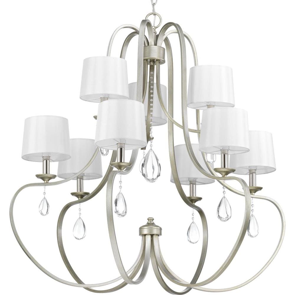 Progress Lighting Anjoux 9-Light Gray Transitional Chandelier