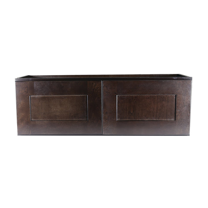 Design House Brookings 36-in W x 21-in H x 12-in D Espresso Maple Wall Ready To Assemble Plywood Cabinet (Recessed Panel Shaker Door Style)