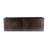 Design House Brookings 33-in W x 21-in H x 12-in D Espresso Maple Wall Ready To Assemble Plywood Cabinet (Recessed Panel Shaker Door Style)