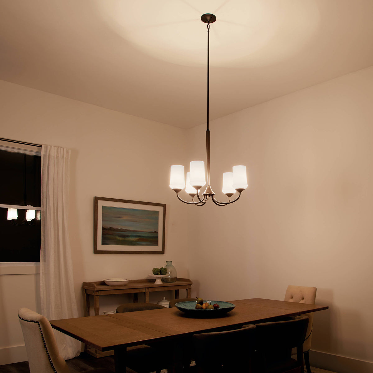 Kichler Aubrey 5-Light Antique Bronze Transitional Chandelier