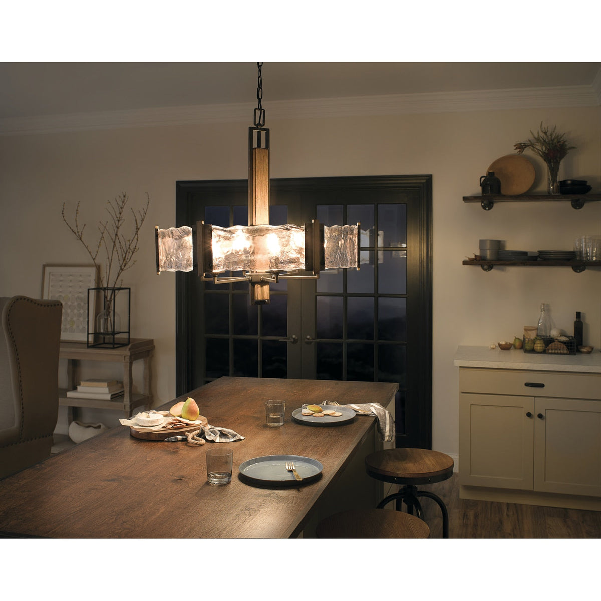 Kichler Aberdeen 6-Light Bronze Modern/Contemporary Chandelier