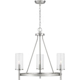 Progress Lighting Strahan 3-Light Brushed Nickel Transitional Chandelier