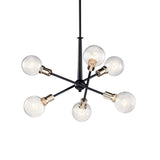 Kichler Armstrong 6-Light Black Mid-century Chandelier