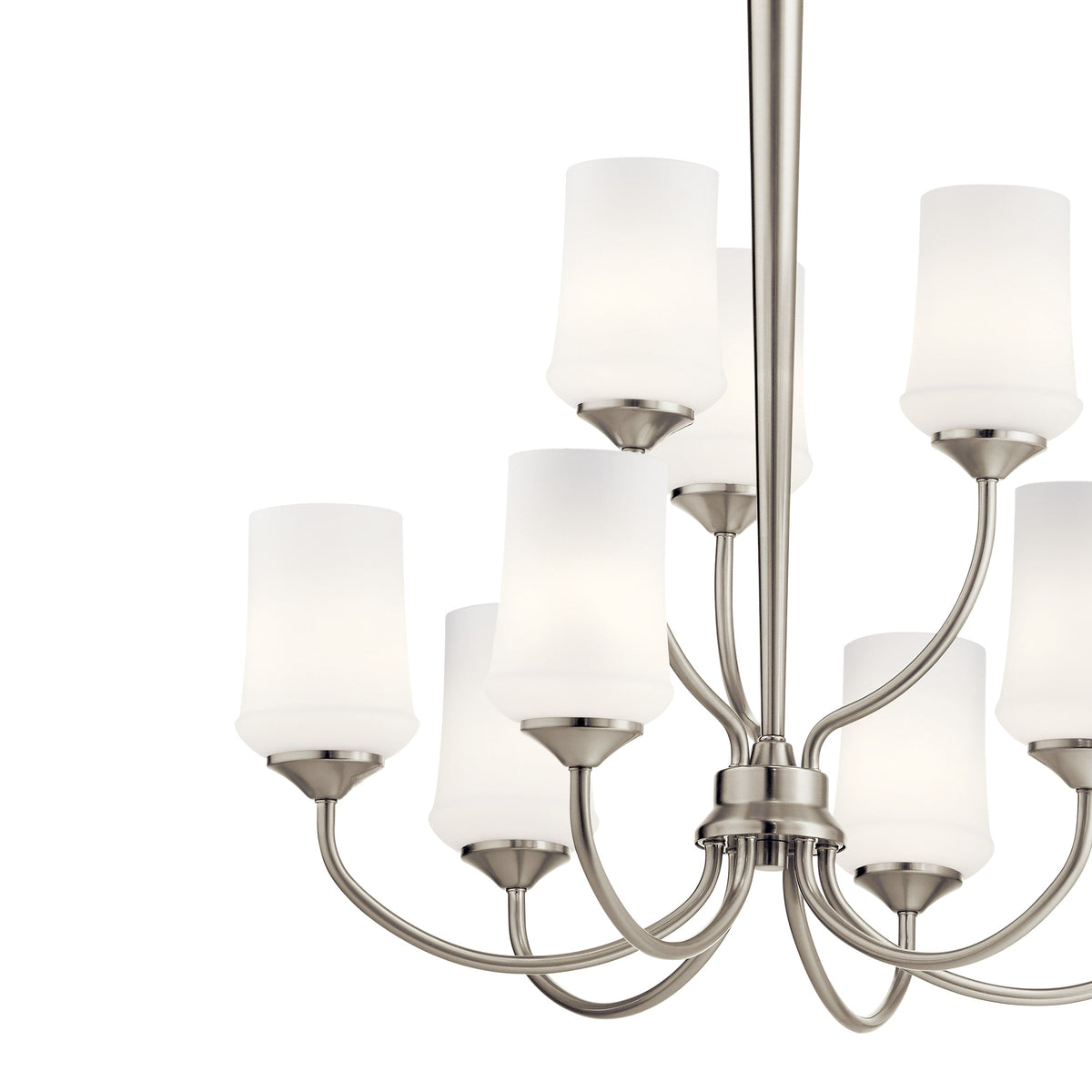 Kichler Aubrey 9-Light Brushed Nickel Transitional Chandelier