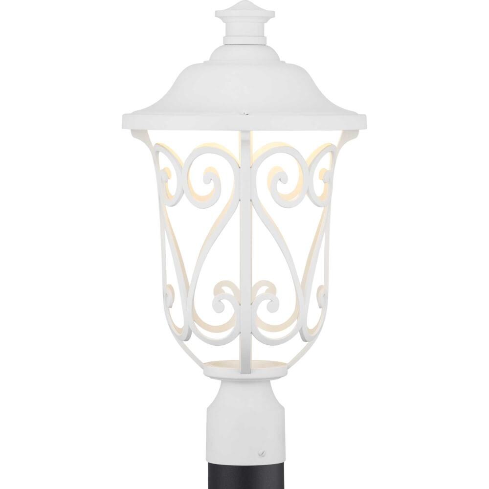 Progress Lighting Leawood LED 17-Watt 18.875-in White Transitional Outdoor Post Light