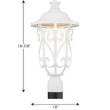 Progress Lighting Leawood LED 17-Watt 18.875-in White Transitional Outdoor Post Light