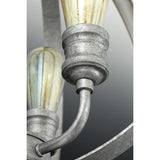 Progress Lighting Conestee 3-Light Galvanized Coastal Globe Medium Hanging Pendant Light