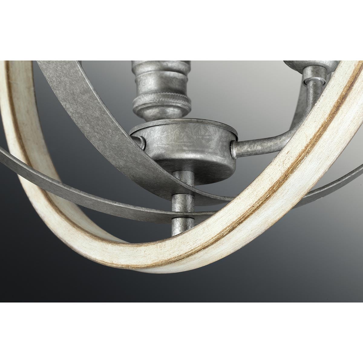 Progress Lighting Conestee 3-Light Galvanized Coastal Globe Medium Hanging Pendant Light