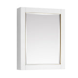 Avanity Allie/Austen 22-in x 28-in Surface Mount White Mirrored Soft Close Medicine Cabinet