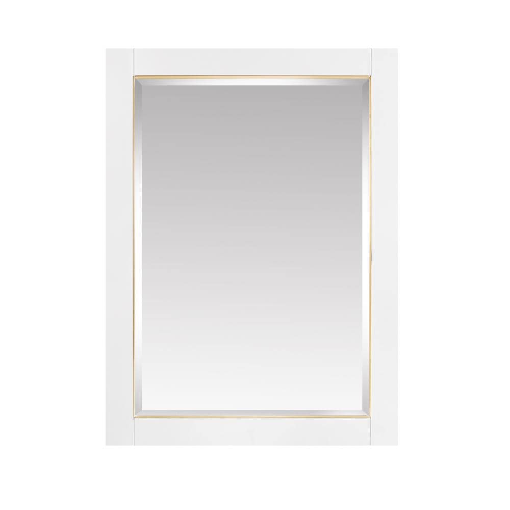 Avanity Allie/Austen 22-in x 28-in Surface Mount White Mirrored Soft Close Medicine Cabinet
