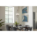 Progress Lighting Lassiter 3-Light Brushed Nickel Traditional Clear Glass Cylinder Medium Hanging Pendant Light