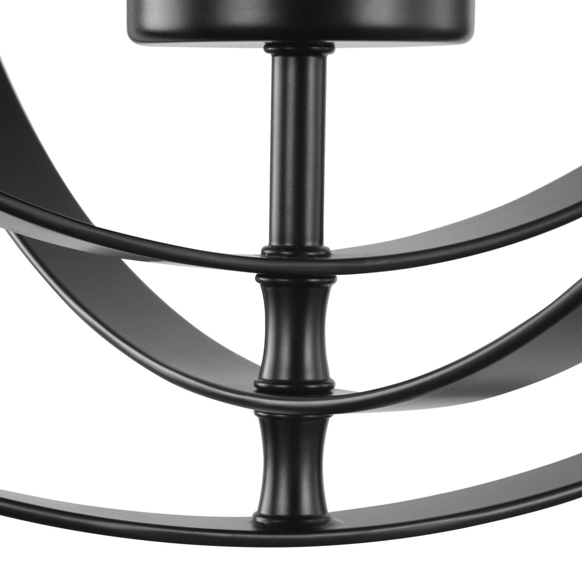 Progress Lighting Equinox 5-Light Matte Black Transitional Chandelier