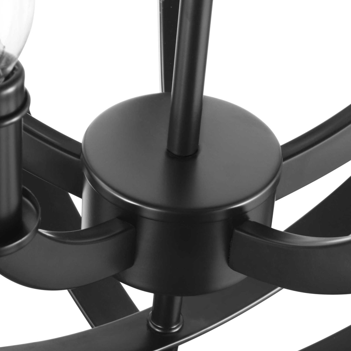Progress Lighting Equinox 5-Light Matte Black Transitional Chandelier