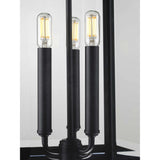 Progress Lighting Gibbes Street 3-Light Black Traditional Clear Glass Lantern Mini Outdoor Hanging Pendant Light