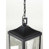 Progress Lighting Gibbes Street 3-Light Black Traditional Clear Glass Lantern Mini Outdoor Hanging Pendant Light
