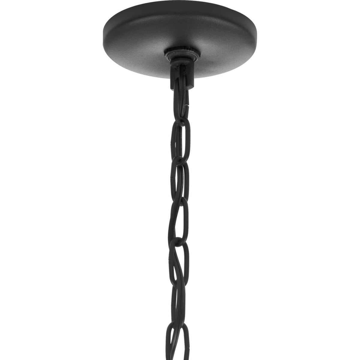 Progress Lighting Gibbes Street 3-Light Black Traditional Clear Glass Lantern Mini Outdoor Hanging Pendant Light