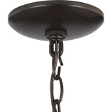 Progress Lighting Brandywine 5-Light Antique Bronze Transitional Globe Medium Hanging Pendant Light