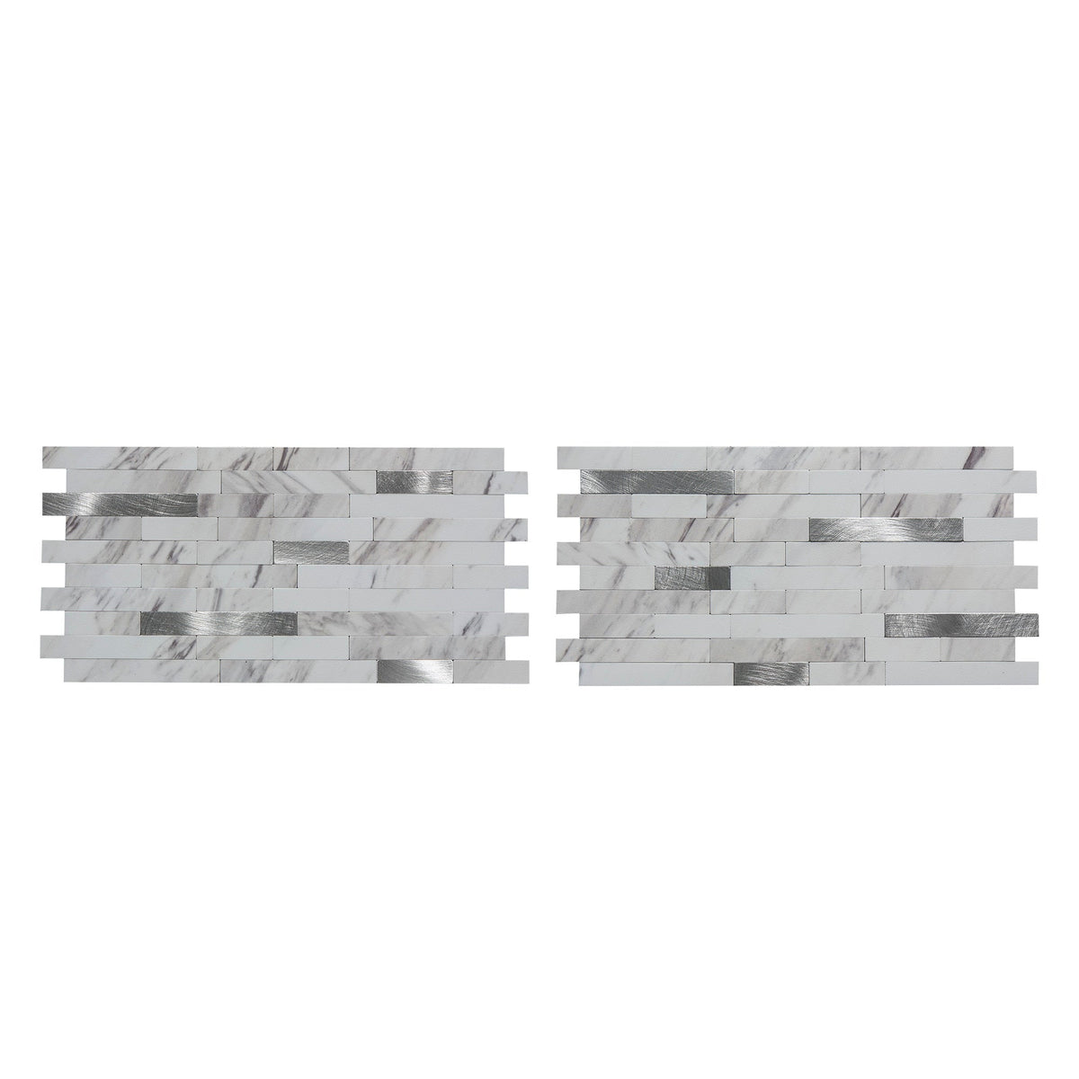 Aspect Collage Marble Shine 12-in x 12-in Multi-finish PVC Peel and stick Wall Tile product image