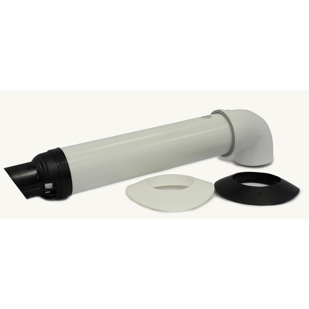 21 in. Plastic Universal Non-Condensing Horizontal Vent Termination Kit for Rinnai HE and HE+ Tankless Water Heaters - Super Arbor