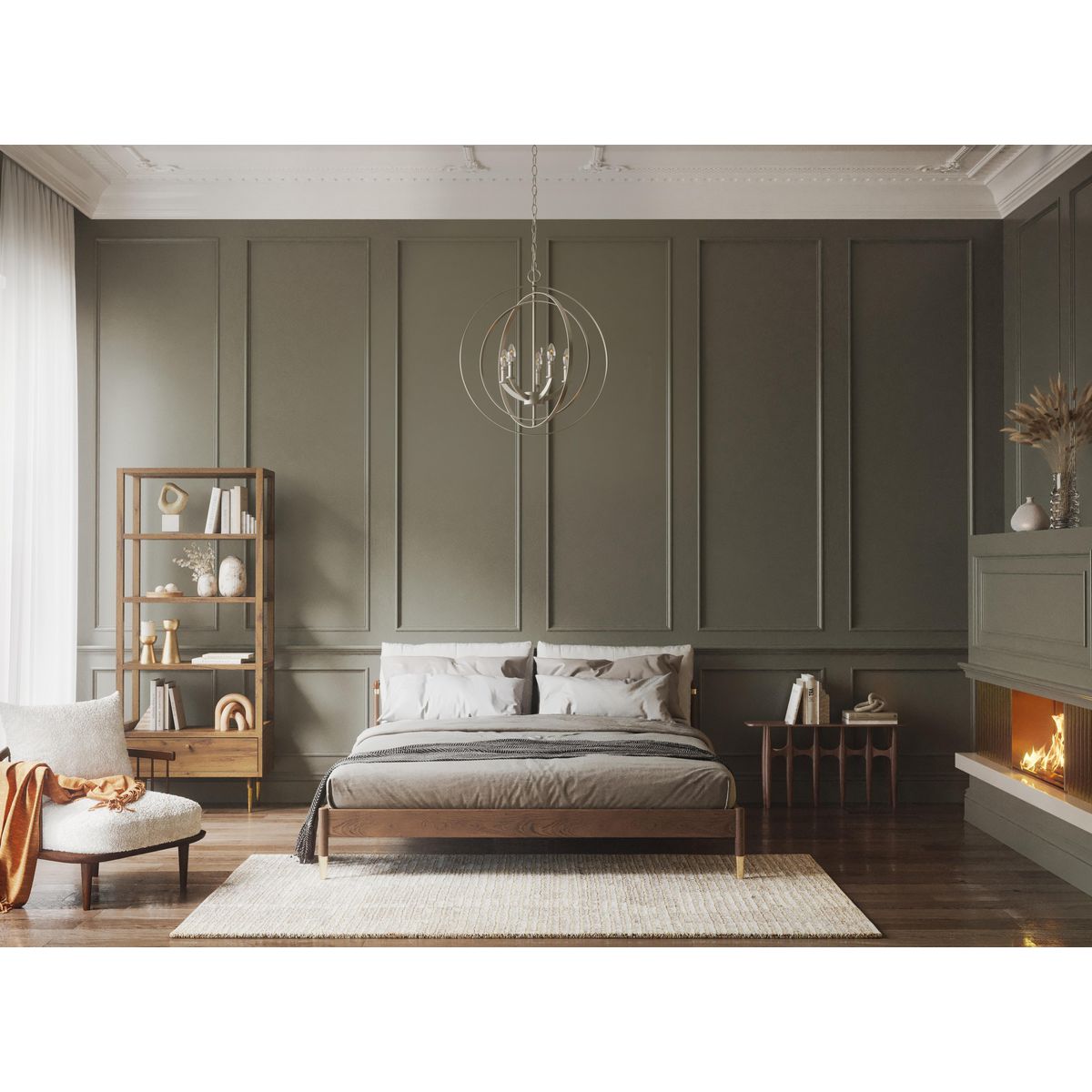Progress Lighting Equinox 5-Light Gray Transitional Chandelier