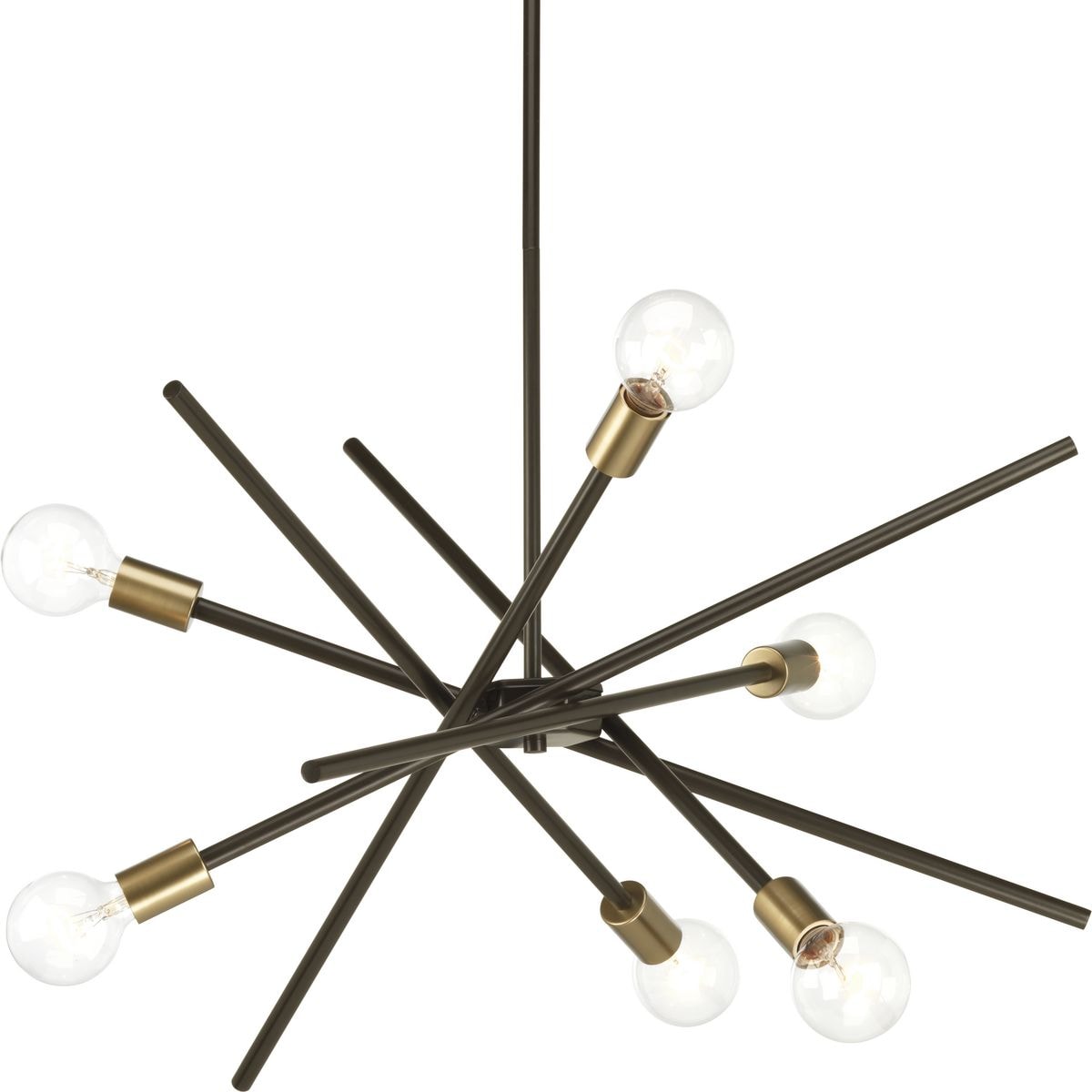 Progress Lighting Astra 6-Light Antique Bronze Modern/Contemporary Chandelier