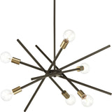 Progress Lighting Astra 6-Light Antique Bronze Modern/Contemporary Chandelier