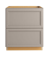 Diamond NOW Wintucket 30-in W x 35-in H x 23.75-in D Cloud Gray 2-Drawers Base Fully Assembled Cabinet (Recessed Panel Style)
