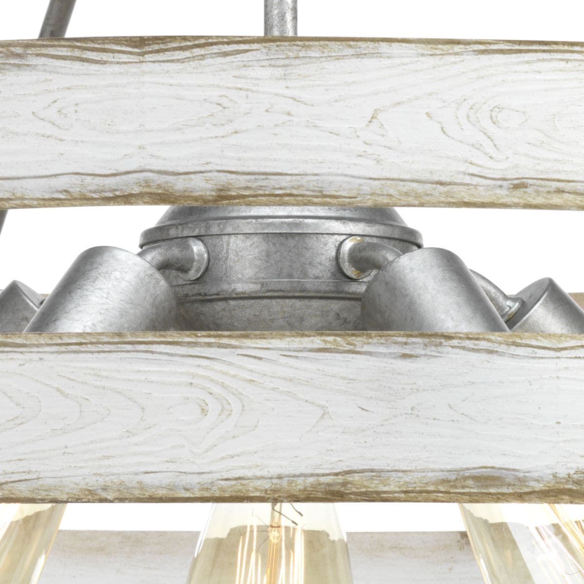 Progress Lighting Gulliver 5-Light Galvanized Industrial Drum Large Hanging Pendant Light