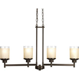 Progress Lighting Alexa 4-Light Antique Bronze Modern/Contemporary Chandelier